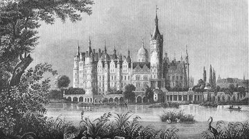 Schloss Schwerin um 1850