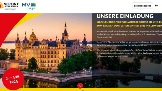 Einladung "Tag der Deutschen Einheit 2024" in Schwerin